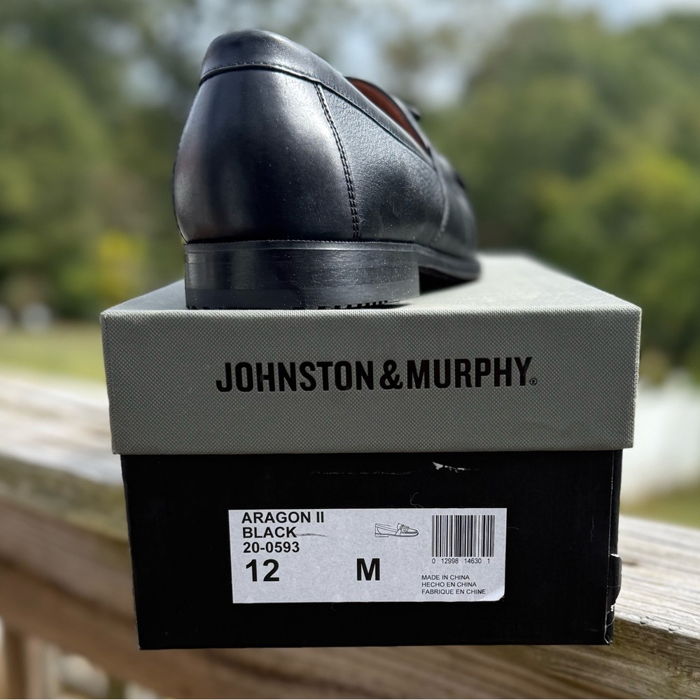 Johnston & Murphy Black Leather Dress Shoes
